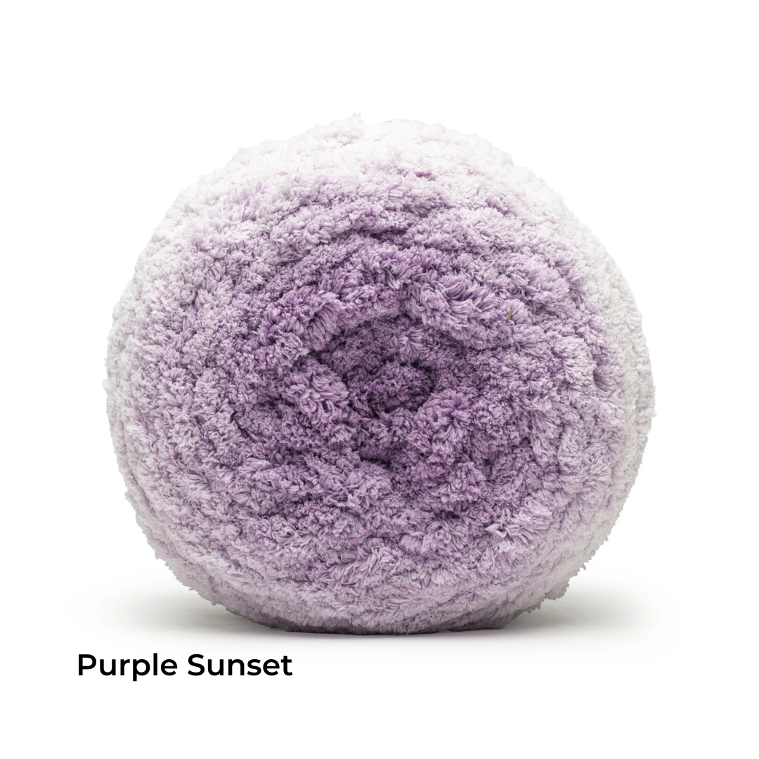 Ombré Chunky Knit Throw Blanket